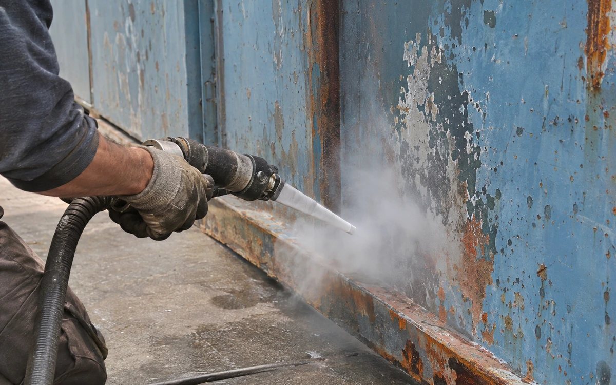 Dry ice paint removal contractor